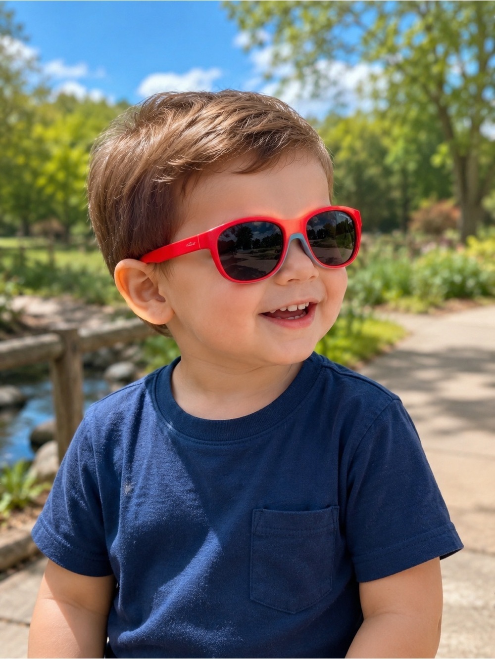 Julbo Luky Baby Toddler Red Sunglasses Gray Spectrom 4 with Case